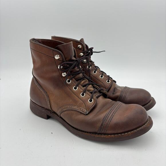 Red Wing 8111 Heritage Iron Ranger 6 Inch Work Boots Men's 8.5D Workwear - Picture 1 of 11